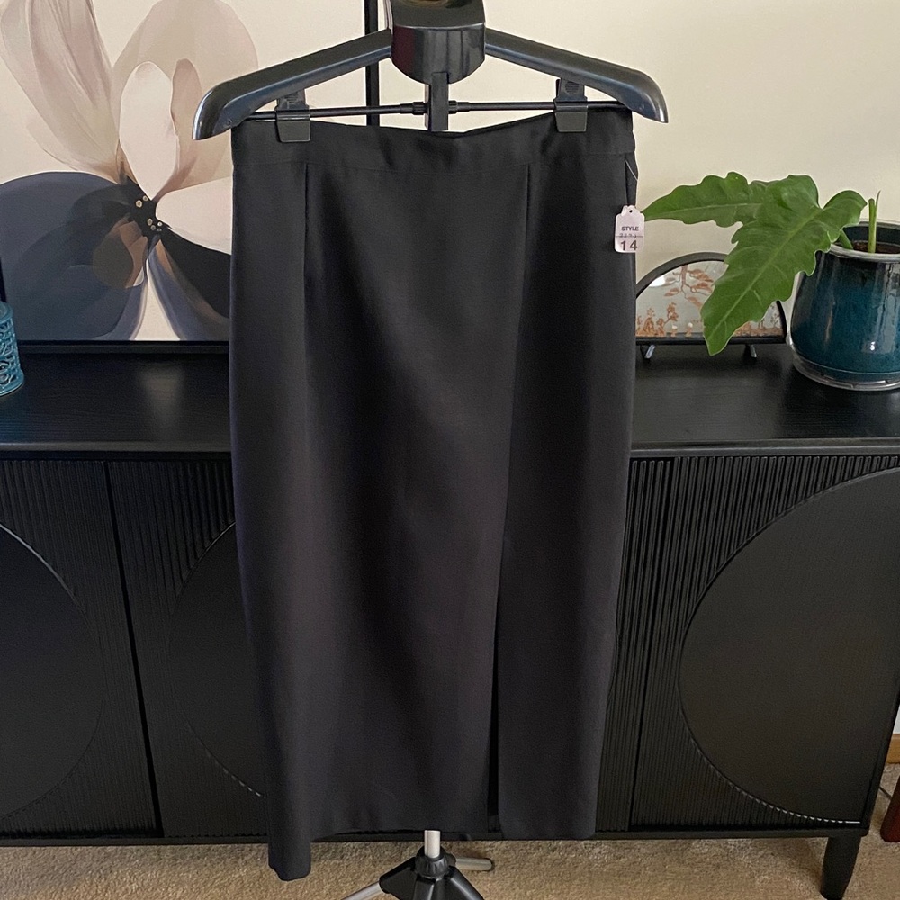 Vintage Mark Alan Black Pencil Skirt